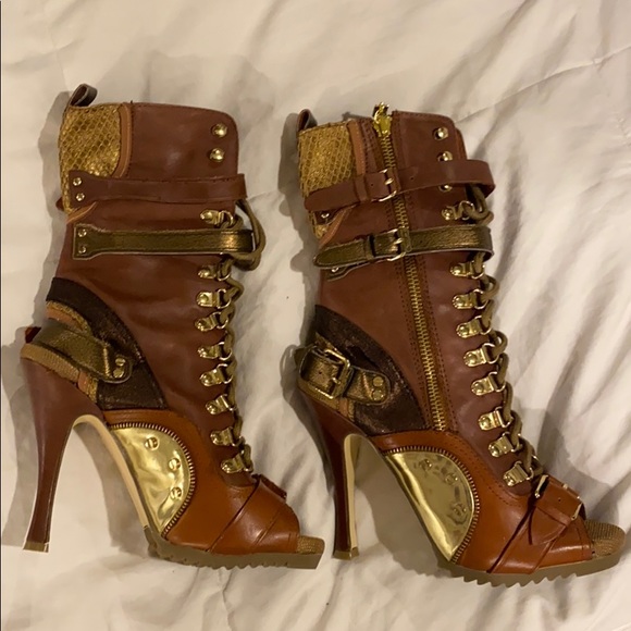 COPY - Sexy Bomber Brown boots - Picture 3 of 5